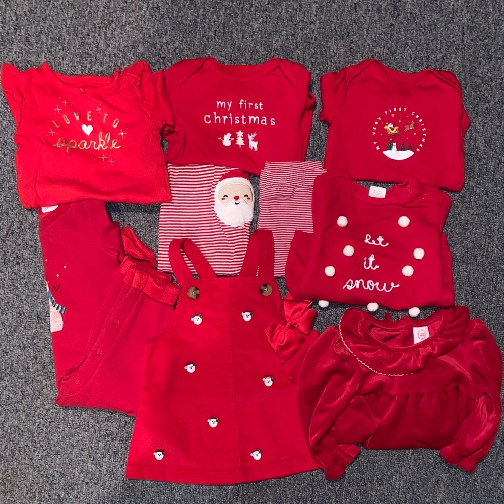 BABY GIRL'S FIRST CHRISTMAS BUNDLE